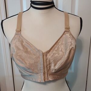 Playtex #4643 Bra 18-Hour Posture and Back Support Wire-free Nude Beige Sz 40C
